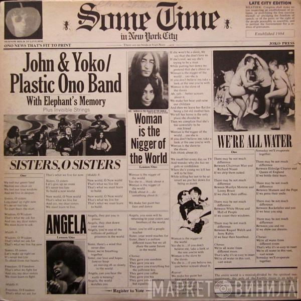 / John Lennon & Yoko Ono  The Plastic Ono Band  - Some Time In New York City