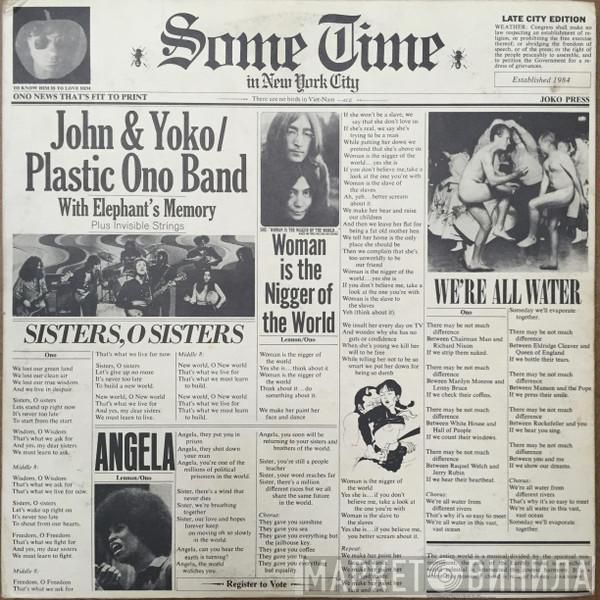 / John Lennon & Yoko Ono  The Plastic Ono Band  - Some Time In New York City