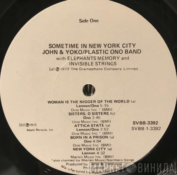 / John Lennon & Yoko Ono  The Plastic Ono Band  - Some Time In New York City