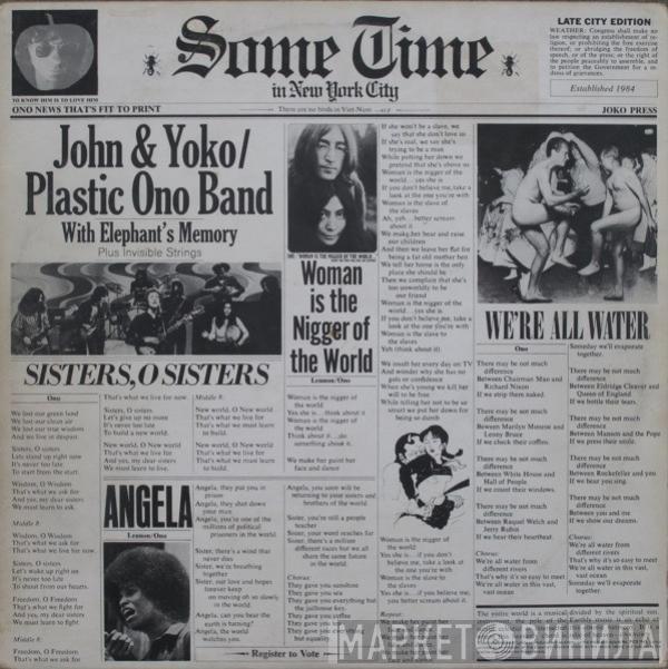 / John Lennon & Yoko Ono With The Plastic Ono Band And Elephants Memory  Invisible Strings  - Some Time In New York City