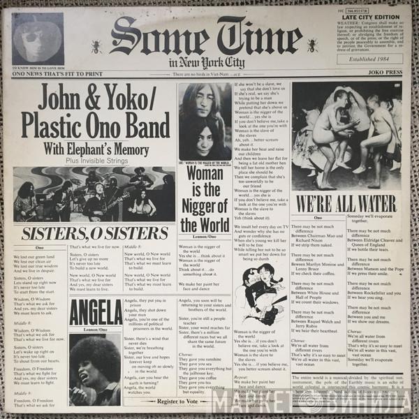 / John Lennon & Yoko Ono With The Plastic Ono Band Plus Elephants Memory  Invisible Strings  - Some Time In New York City