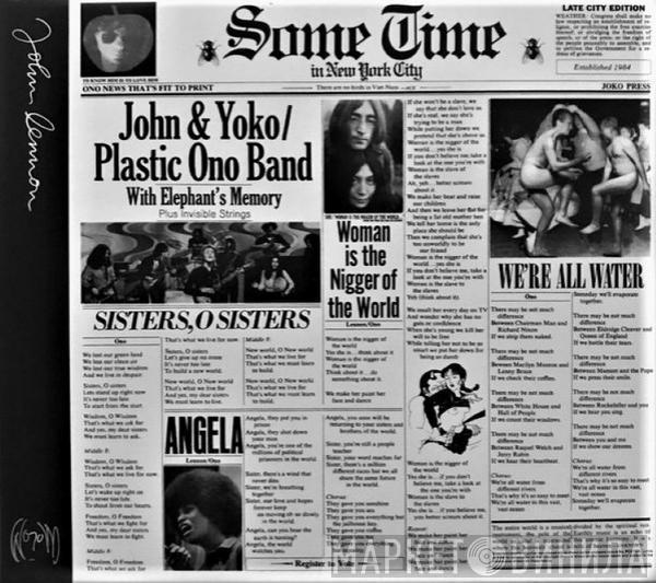 / John Lennon & Yoko Ono With The Plastic Ono Band Plus Elephants Memory  Invisible Strings  - Some Time In New York City