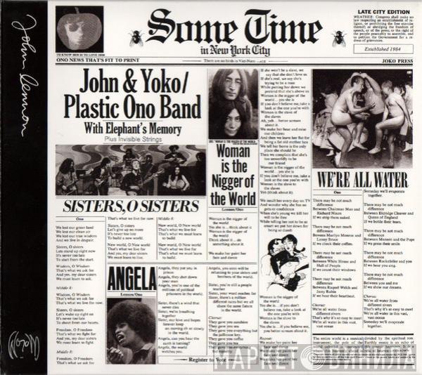 / John Lennon & Yoko Ono With The Plastic Ono Band Plus Elephants Memory  Invisible Strings  - Some Time In New York City