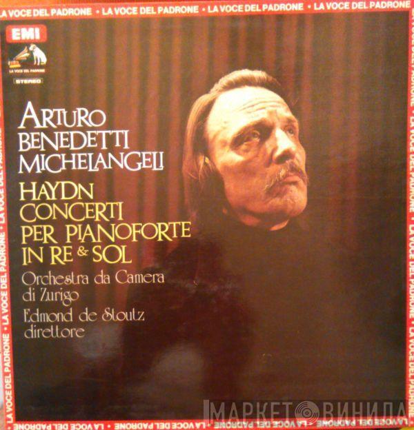 / Joseph Haydn , Arturo Benedetti Michelangeli , Zürcher Kammerorchester  Edmond De Stoutz  - Concerti Per Pianoforte In Re & Sol
