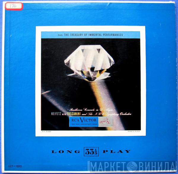 / Ludwig van Beethoven With Jascha Heifetz And Arturo Toscanini  NBC Symphony Orchestra  - Concerto In D Major