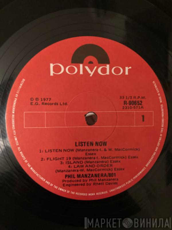 / Phil Manzanera  801  - Listen Now