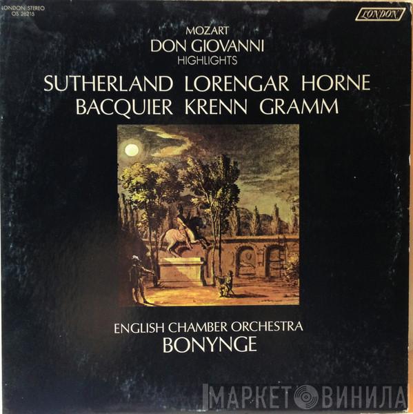 / Wolfgang Amadeus Mozart · Joan Sutherland · Pilar Lorengar · Marilyn Horne · Gabriel Bacquier · Werner Krenn · Donald Gramm , English Chamber Orchestra  Richard Bonynge  - Don Giovanni (Highlights)
