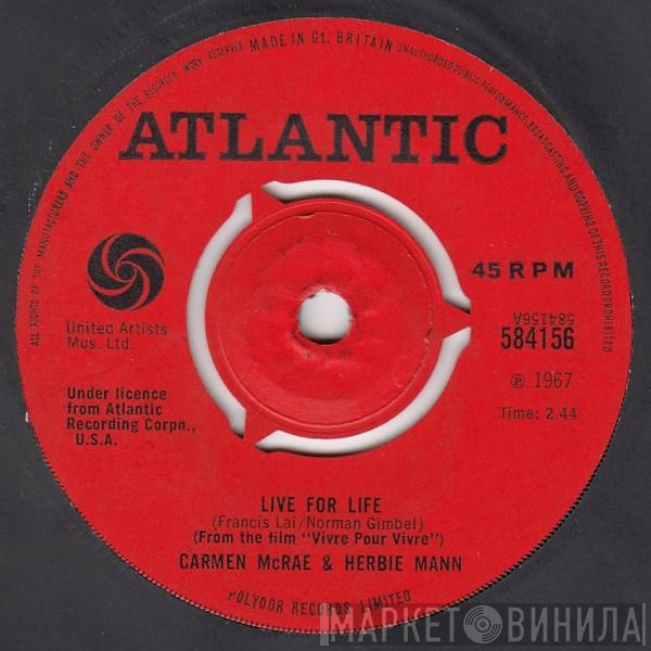 & Carmen McRae  Herbie Mann  - Live For Life