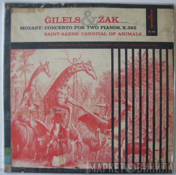 & Emil Gilels / Jakov Zak , Wolfgang Amadeus Mozart  Camille Saint-Saëns  - Concerto For Two Pianos And Orchestra, K. 365 / Carnival Of Animals