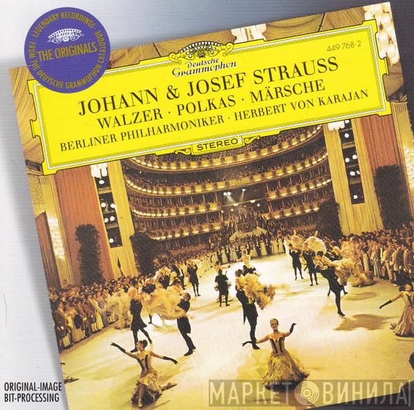 & Johann Strauss Jr. , Josef Strauß , Berliner Philharmoniker  Herbert von Karajan  - Walzer, Polkas, Märsche