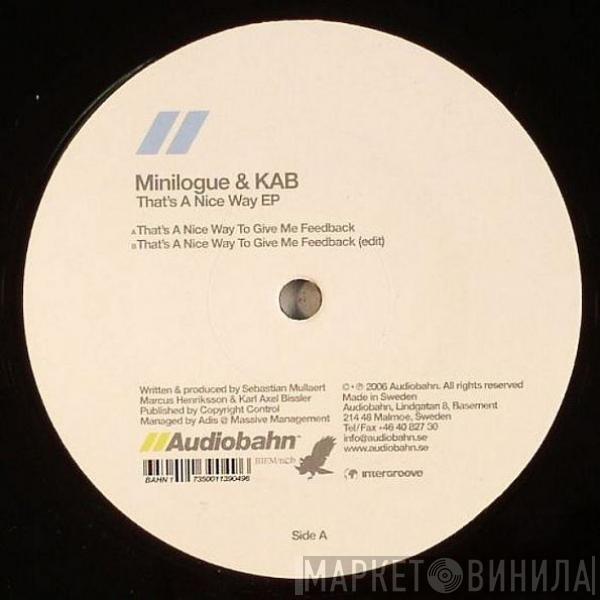 & Minilogue  Karl Axel Bissler  - That's A Nice Way EP