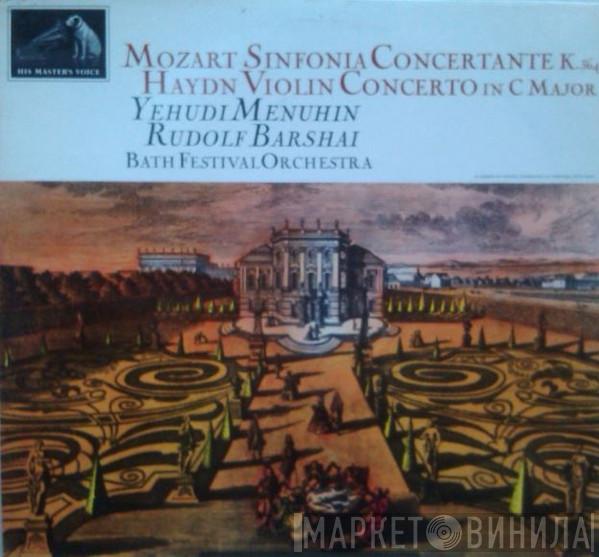 & Yehudi Menuhin With Rudolf Barshai - Bath Festival Orchestra / Wolfgang Amadeus Mozart  Joseph Haydn  - Sinfonia Concertante K. 364 / Violin Concerto In C Major
