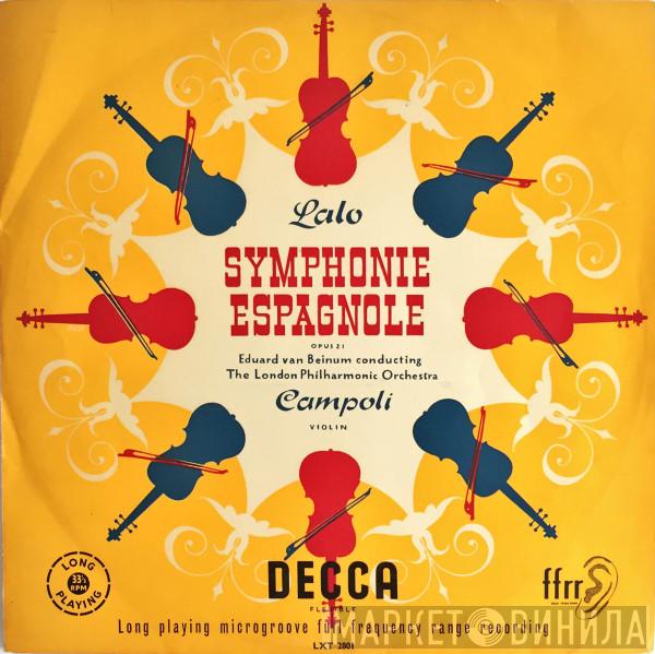 , Édouard Lalo , Alfredo Campoli , Eduard van Beinum  The London Philharmonic Orchestra  - Symphonie Espagnole Op.21