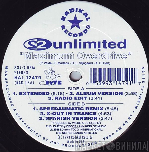  2 Unlimited  - Maximum Overdrive