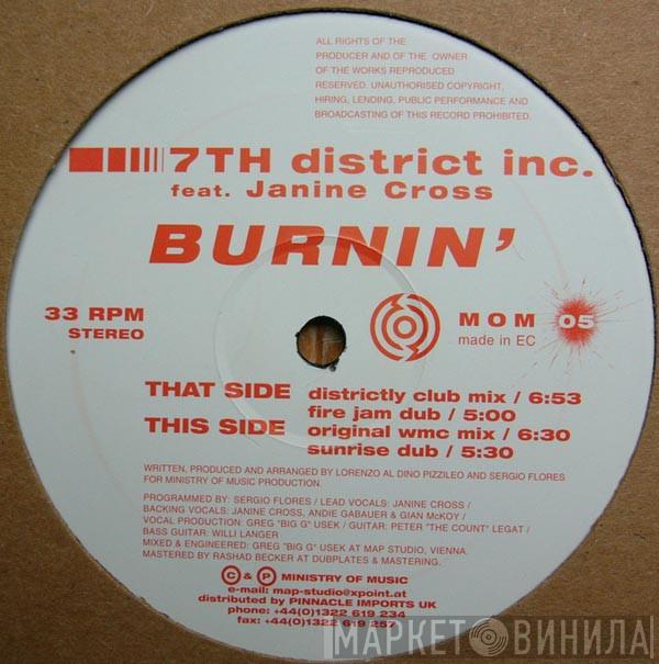 7th District Inc., Janine Cross - Burnin'