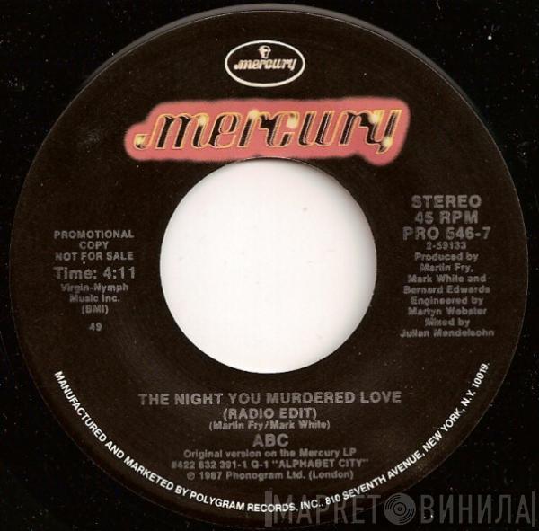  ABC  - The Night You Murdered Love (Radio Edit)