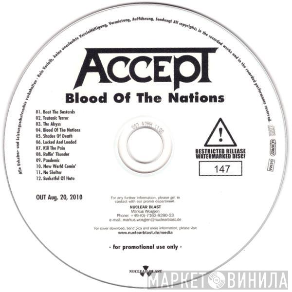  Accept  - Blood Of The Nations