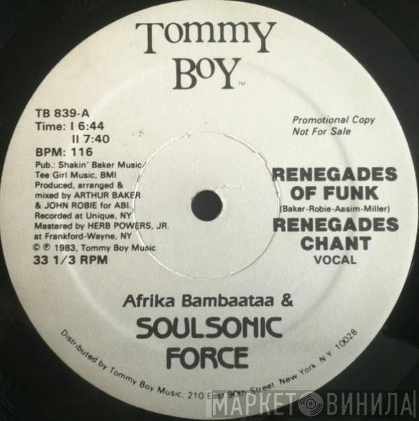  Afrika Bambaataa & Soulsonic Force  - Renegades Of Funk