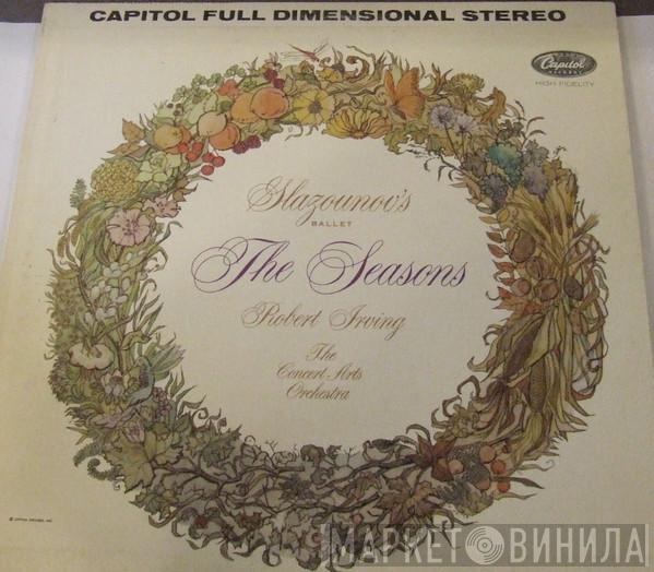 , Alexander Glazunov , Robert Irving   The Concert Arts Orchestra  - The Seasons