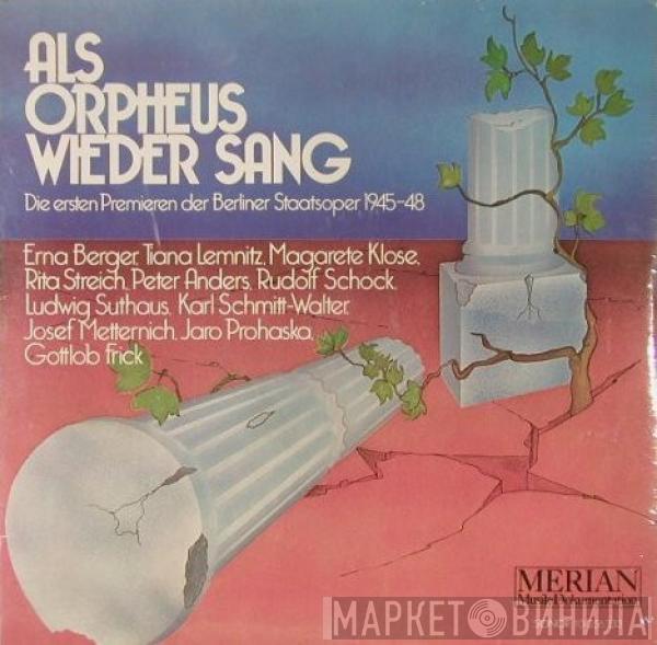  - Als Orpheus Wieder Sang