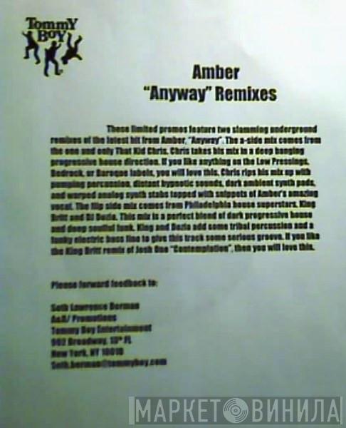  Amber  - Anyway (Remixes)