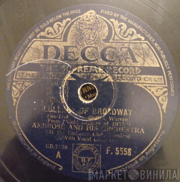 Ambrose & His Orchestra - Lullaby Of Broadway / The Words Are In My Heart