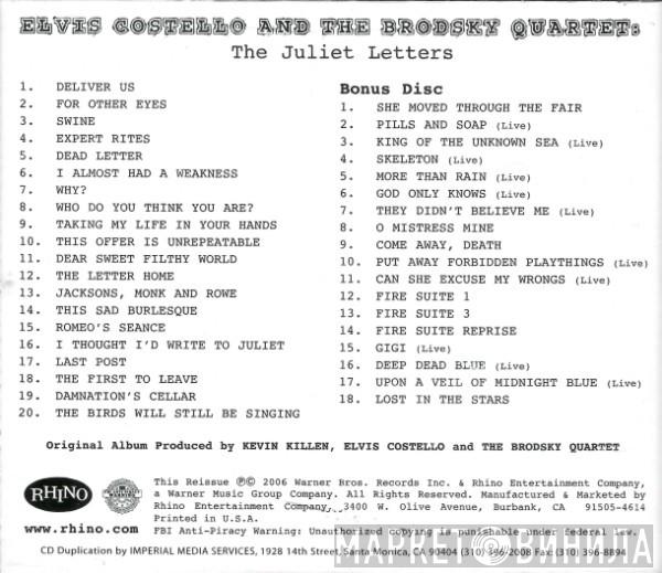 And Elvis Costello  Brodsky Quartet  - The Juliet Letters