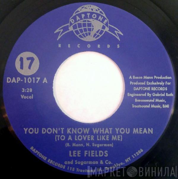 And Lee Fields  Sugarman 3  - You Don't Know What You Mean