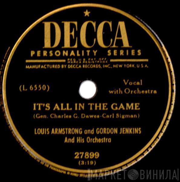 And Louis Armstrong  Gordon Jenkins And His Orchestra  - It's All In The Game / When It's Sleepy Time Down South