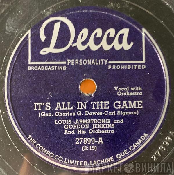 And Louis Armstrong  Gordon Jenkins And His Orchestra  - It's All In The Game / When It's Sleepy Time Down South