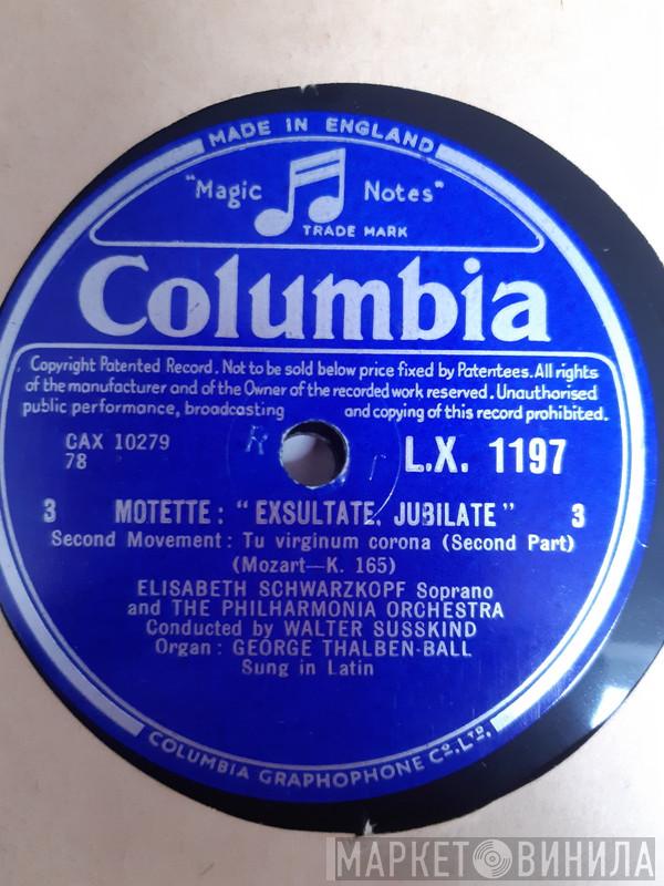 And The Elisabeth Schwarzkopf conducted by Philharmonia Orchestra , Walter Susskind  George Thalben-Ball  - Motette: Exsultate Jubilate