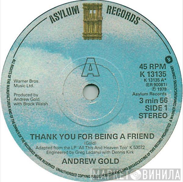 Andrew Gold - Thank You For Being A Friend