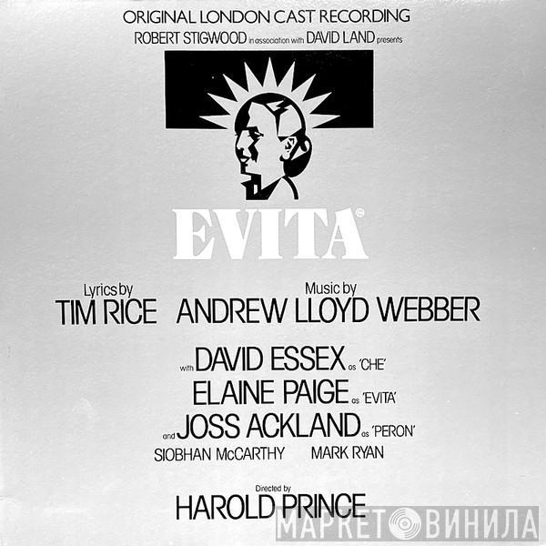 , Andrew Lloyd Webber And Tim Rice , David Essex , Elaine Paige & Joss Ackland  Harold Prince  - Evita: Original London Cast Recording