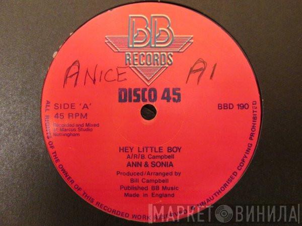 Ann & Sonia - Hey Little Boy