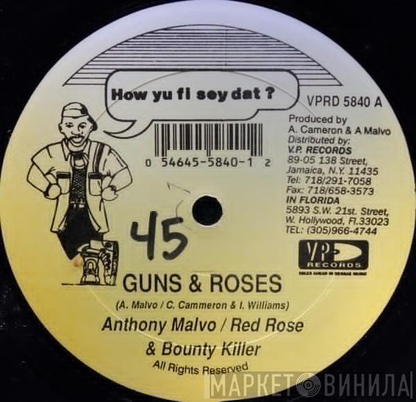 Anthony Malvo, Anthony Red Rose, Bounty Killer, Lukie D - Guns & Roses / Give A Little Love