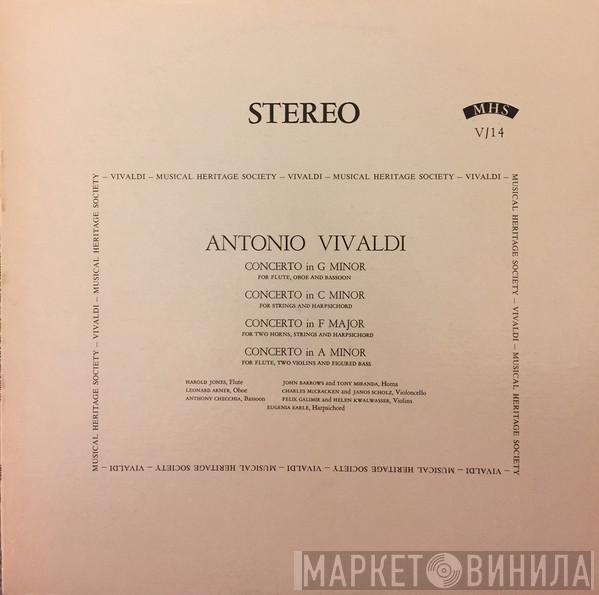 , Antonio Vivaldi , New York Sinfonietta  Max Goberman  - Concerto In G Minor, Concerto in C Minor, Concerto In F Major, Concerto In A Minor