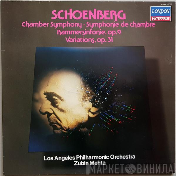 , Arnold Schoenberg , Los Angeles Philharmonic Orchestra  Zubin Mehta  - Chamber Symphony . Symphonie De Chambre . Kammersinfonie, Op.9 . Variations, Op. 31