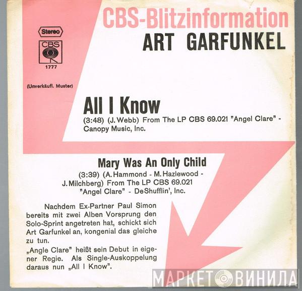  Art Garfunkel  - All I Know / Mary Was An Only Child