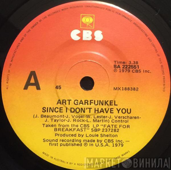  Art Garfunkel  - Since I Don't Have You / When Someone Doesn't Want You