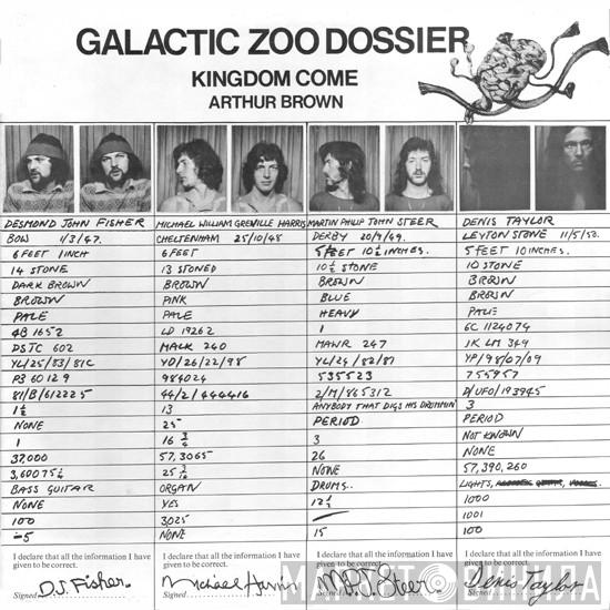 Arthur Brown's Kingdom Come - Galactic Zoo Dossier