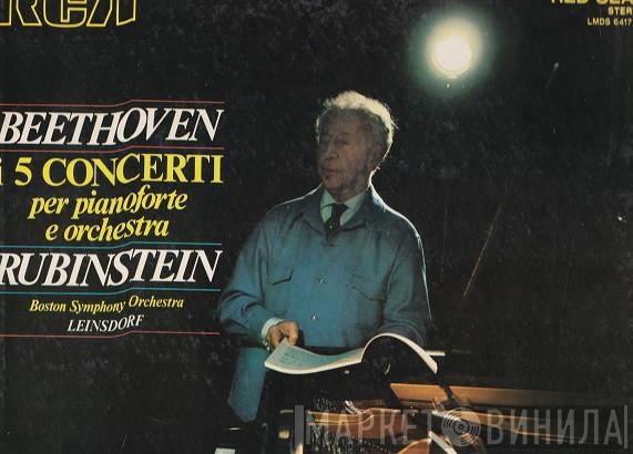 , Arthur Rubinstein , Boston Symphony Orchestra  Erich Leinsdorf  - I 5 Concerti Per Pianoforte E Orchestra di Ludwig Van Beethoven