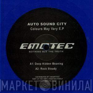 Auto Sound City - Colours May Vary EP