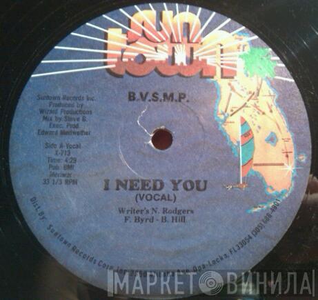 B.V.S.M.P. - I Need You