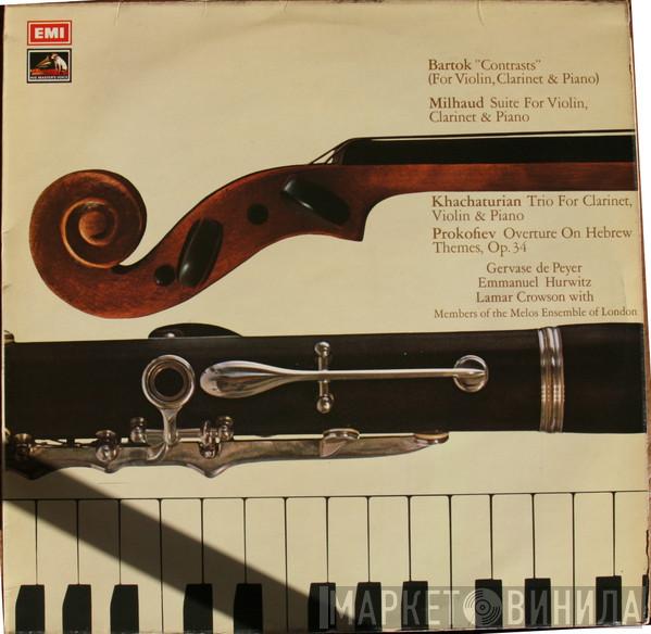 , Béla Bartók , Darius Milhaud , Aram Khatchaturian , Sergei Prokofiev , Gervase de Peyer , Emanuel Hurwitz , Lamar Crowson  Melos Ensemble Of London  - Contrasts, Etc.