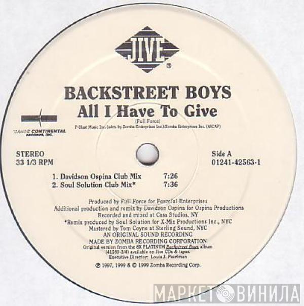  Backstreet Boys  - All I Have To Give