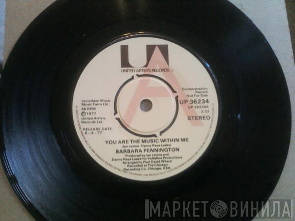 Barbara Pennington - You Are The Music Within Me / Running In Another Direction