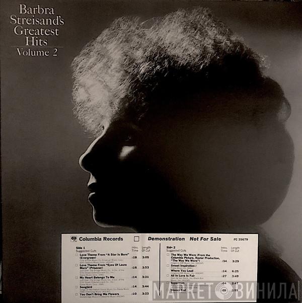  Barbra Streisand  - Barbra Streisand's Greatest Hits Volume 2