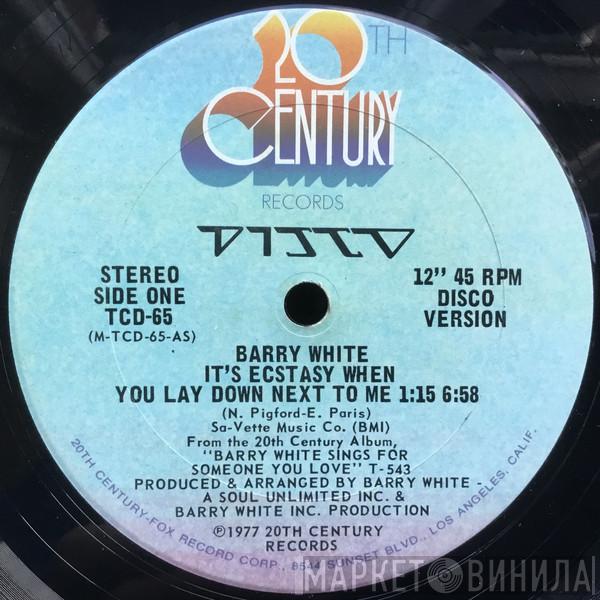  Barry White  - It's Ecstasy When You Lay Down Next To Me