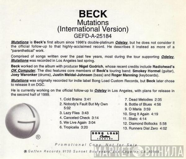  Beck  - Mutations (International Version)