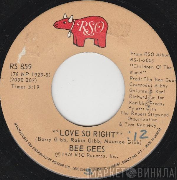  Bee Gees  - Love So Right / You Stepped Into My Life